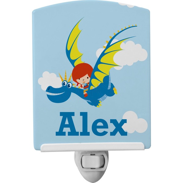 Custom Flying a Dragon Ceramic Night Light (Personalized)