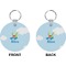 Flying a Dragon Circle Keychain (Front + Back)