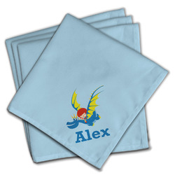 Flying a Dragon Cloth Napkins (Set of 4) (Personalized)