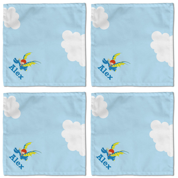 Flying a Dragon Cloth Napkins - Personalized Lunch (APPROVAL) Set of 4