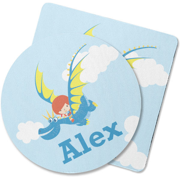 Custom Flying a Dragon Rubber Backed Coaster (Personalized)