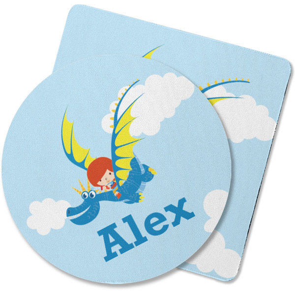 Custom Flying a Dragon Rubber Backed Coaster (Personalized)