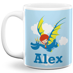 Flying a Dragon 11 Oz Coffee Mug - White (Personalized)