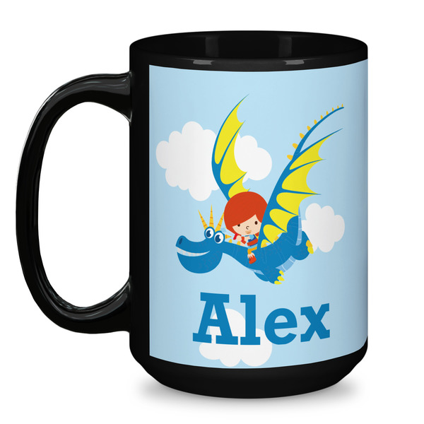 Flying a Dragon Coffee Mug - 15 oz - Black