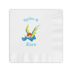 Flying a Dragon Coined Cocktail Napkins (Personalized)