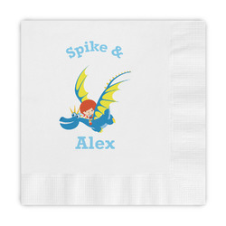 Flying a Dragon Embossed Decorative Napkins (Personalized)