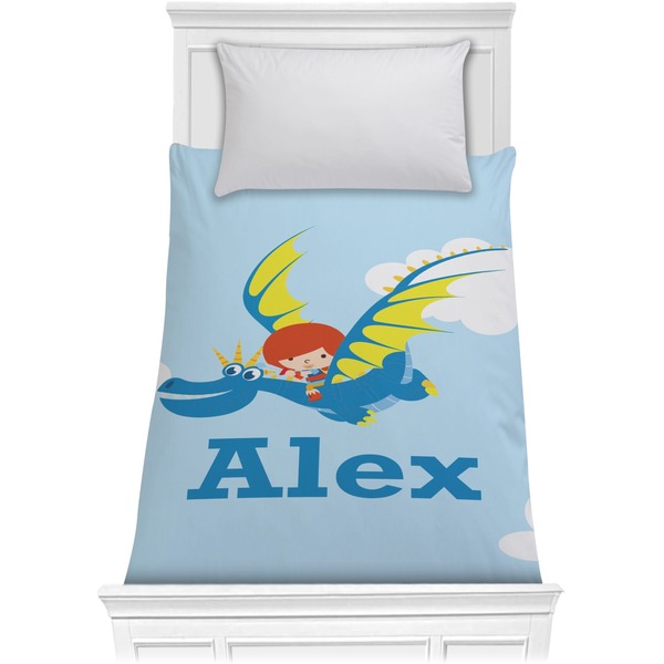 Custom Flying a Dragon Comforter - Twin (Personalized)