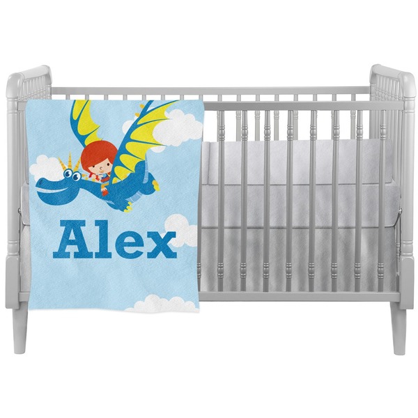 Custom Flying a Dragon Crib Comforter / Quilt (Personalized)