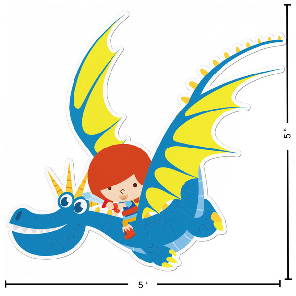 Flying a Dragon Custom Shape Iron On Patches - L - APPROVAL