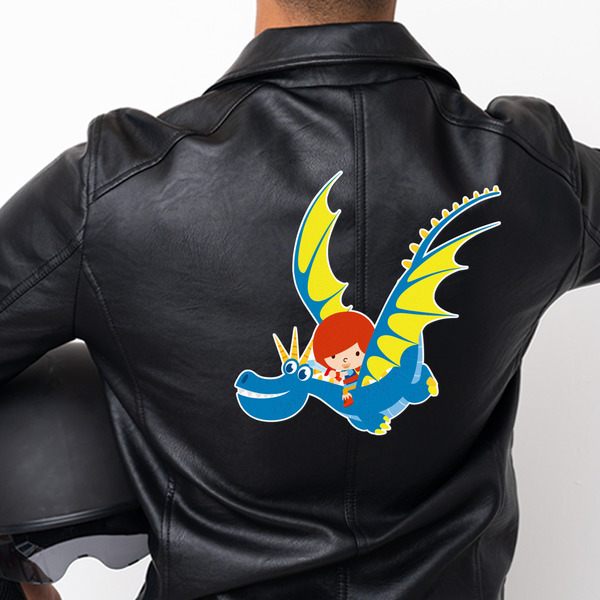 Flying a Dragon Custom Shape Iron On Patches - XXXL - APPROVAL