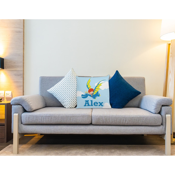 Flying a Dragon Decorative Pillow Case - LIFESTYLE