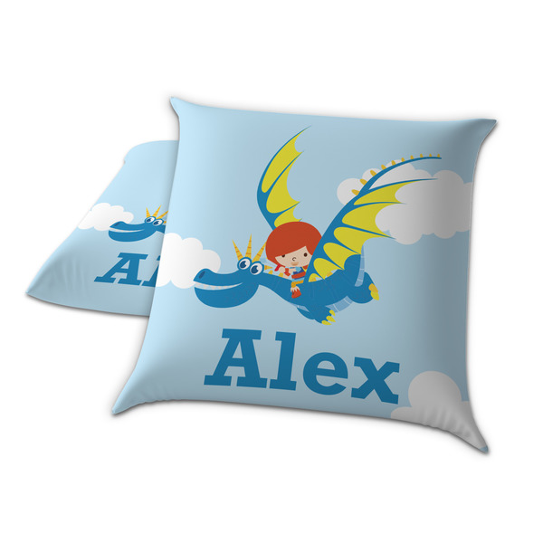 Flying a Dragon Decorative Pillow Case - TWO