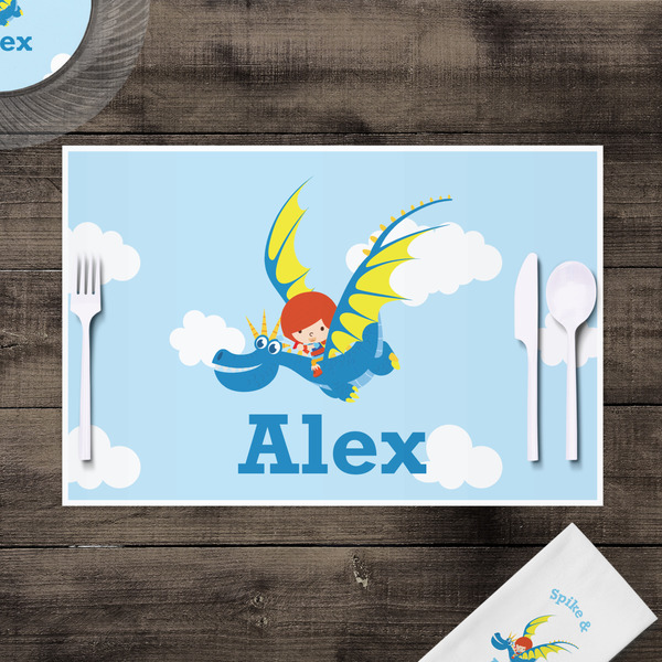 Flying a Dragon Disposable Paper Placemat - In Context