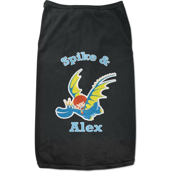 Custom Flying a Dragon Black Pet Shirt - M (Personalized)