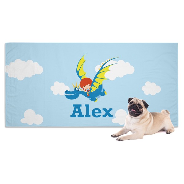 Custom Flying a Dragon Dog Towel (Personalized)
