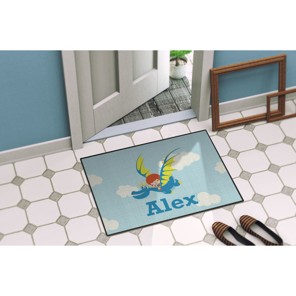 Flying a Dragon Door Mat Lifestyle
