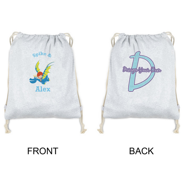 Flying a Dragon Drawstring Backpacks - Sweatshirt Fleece - Double Sided - APPROVAL