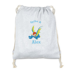 Flying a Dragon Drawstring Backpack - Sweatshirt Fleece - Double Sided (Personalized)