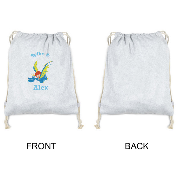 Flying a Dragon Drawstring Backpacks - Sweatshirt Fleece - Single Sided - APPROVAL