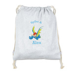 Flying a Dragon Drawstring Backpack - Sweatshirt Fleece (Personalized)