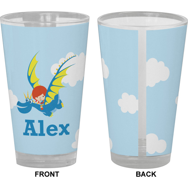 Flying a Dragon Pint Glass - Full Color - Front & Back Views