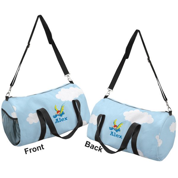 Flying a Dragon Duffle bag small front and back sides