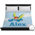 Flying a Dragon Duvet Cover - King (Personalized)