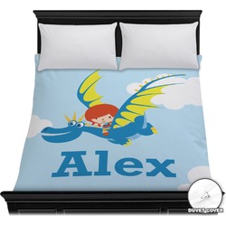 Flying a Dragon Duvet Cover - Full / Queen (Personalized)