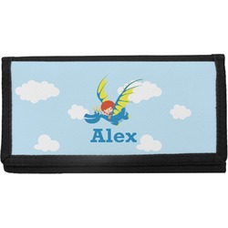 Flying a Dragon Canvas Checkbook Cover (Personalized)