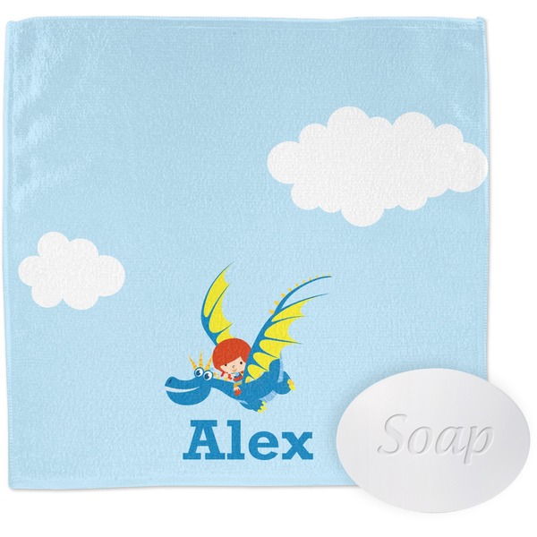 Custom Flying a Dragon Washcloth (Personalized)