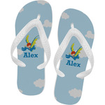 Flying a Dragon Flip Flops - Large (Personalized)