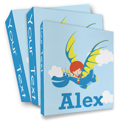 Flying a Dragon 3 Ring Binder - Full Wrap (Personalized)