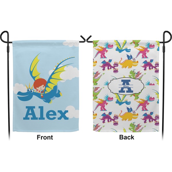 Flying a Dragon Garden Flag - Double Sided Front and Back