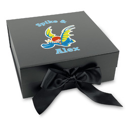 Flying a Dragon Gift Box with Magnetic Lid - Black (Personalized)