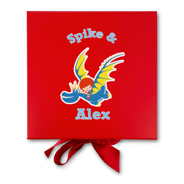 Flying a Dragon Gift Boxes with Magnetic Lid - Red - Approval