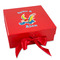 Flying a Dragon Gift Boxes with Magnetic Lid - Red - Front