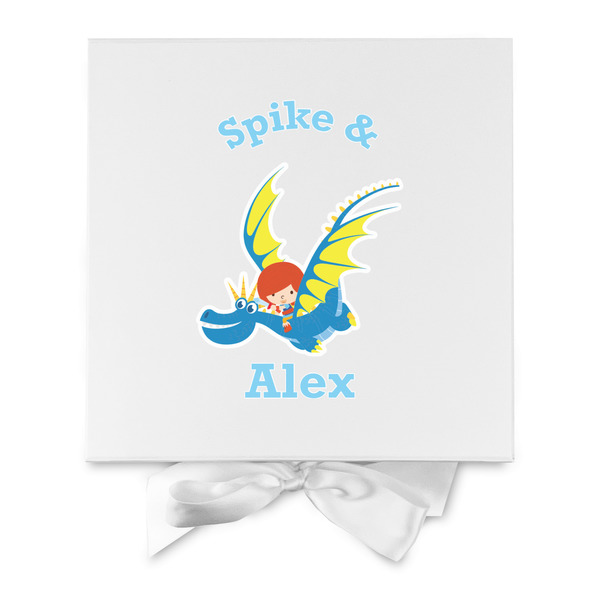 Flying a Dragon Gift Boxes with Magnetic Lid - White - Approval