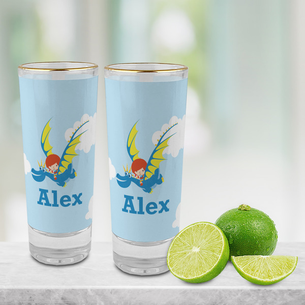 Flying a Dragon Glass Shot Glass - 2 oz - LIFESTYLE