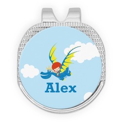 Flying a Dragon Golf Ball Marker - Hat Clip - Silver