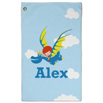 Flying a Dragon Golf Towel - Poly-Cotton Blend w/ Name or Text