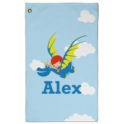 Flying a Dragon Golf Towel - Poly-Cotton Blend - Large w/ Name or Text