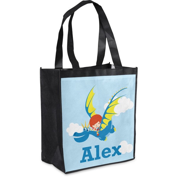 Custom Flying a Dragon Grocery Bag (Personalized)
