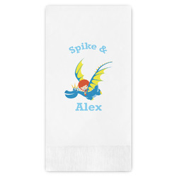Flying a Dragon Guest Napkins - Full Color - Embossed Edge (Personalized)