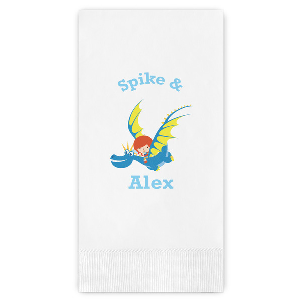 Custom Flying a Dragon Guest Towels - Full Color (Personalized)