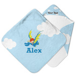 Flying a Dragon Hooded Baby Towel (Personalized)