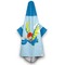 Flying a Dragon Hooded Towel - Hanging