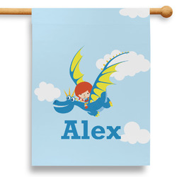 Flying a Dragon 28" House Flag (Personalized)