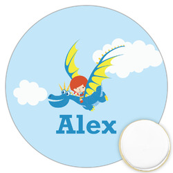 Flying a Dragon Printed Cookie Topper - 3.25" (Personalized)