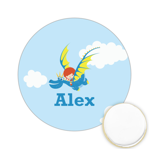 Custom Flying a Dragon Printed Cookie Topper - 2.15" (Personalized)