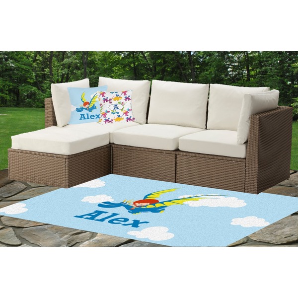 Flying a Dragon Outdoor Mat & Cushions